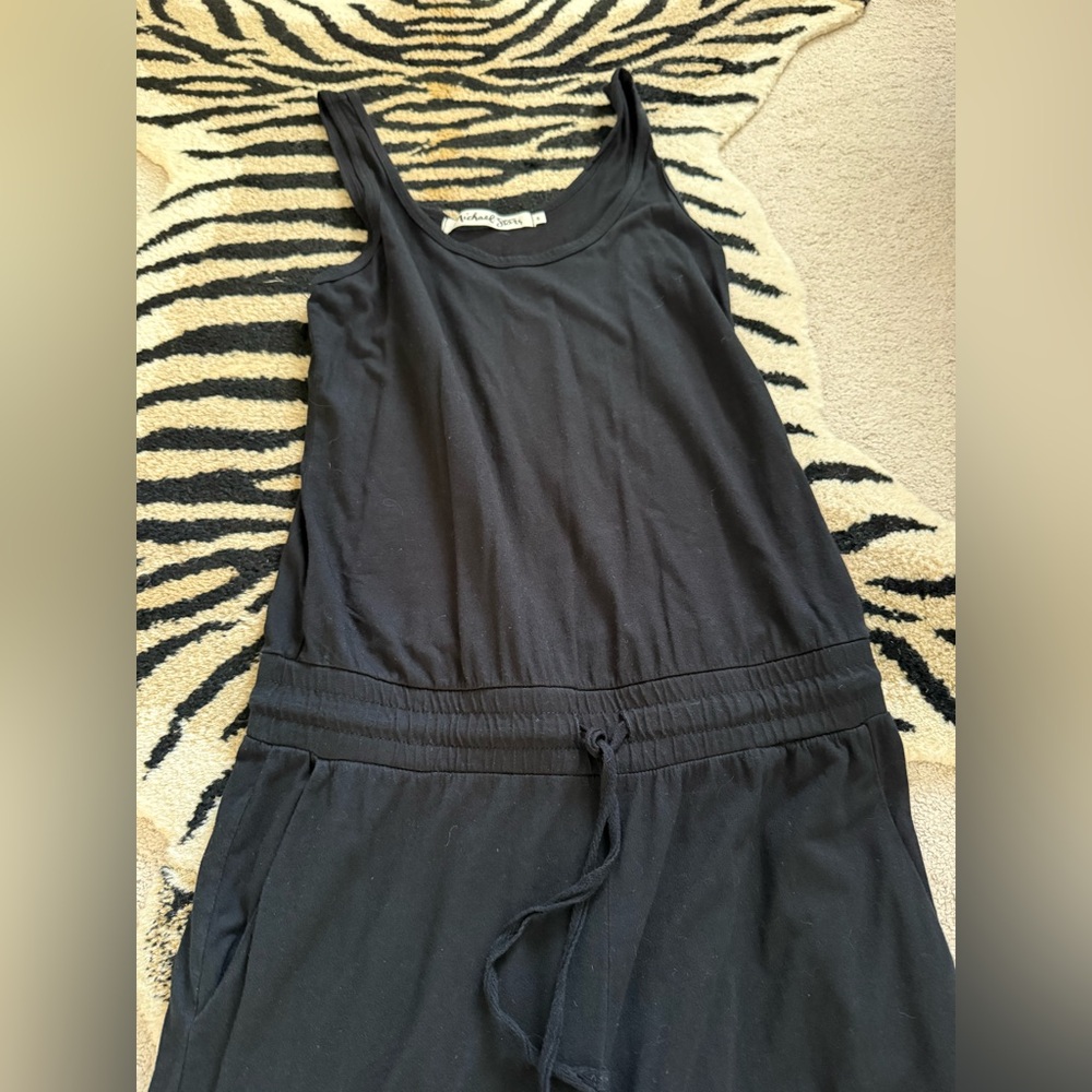 Michael Stars Tank Jumpsuit in Black Comfy Soft Stretch Size Small EUC - Picture 6 of 10